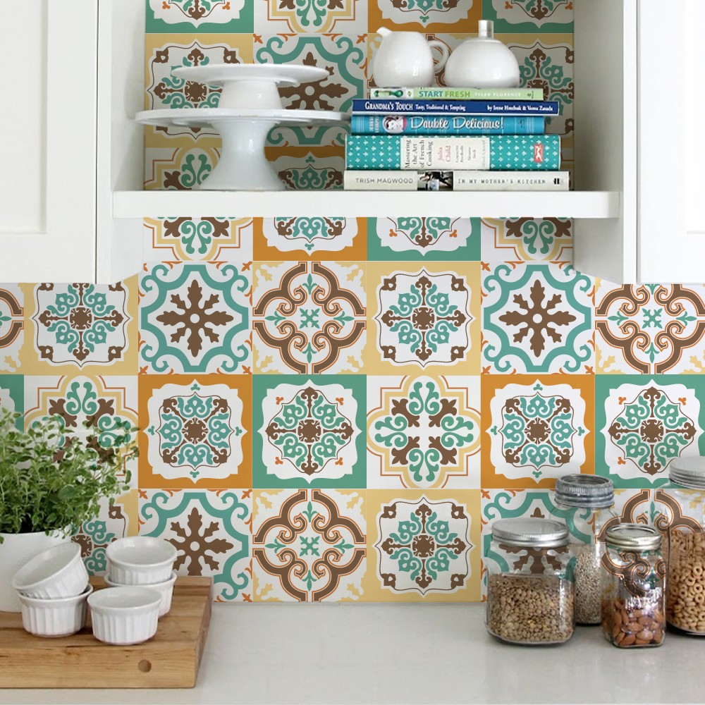Azulejos com adesivo na cozinha