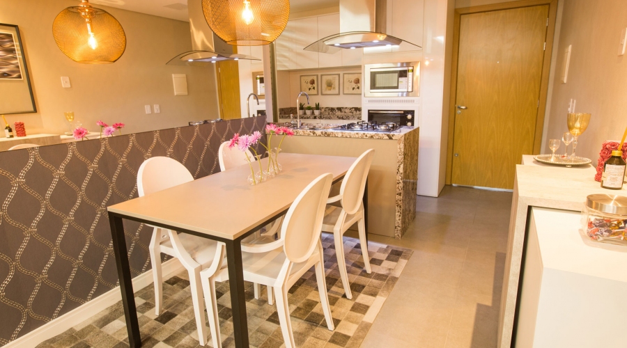 Sala de jantar do decorado